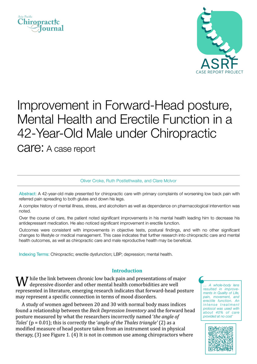 Papers Issue 3 4 Asia Pacific Chiropractic Journal