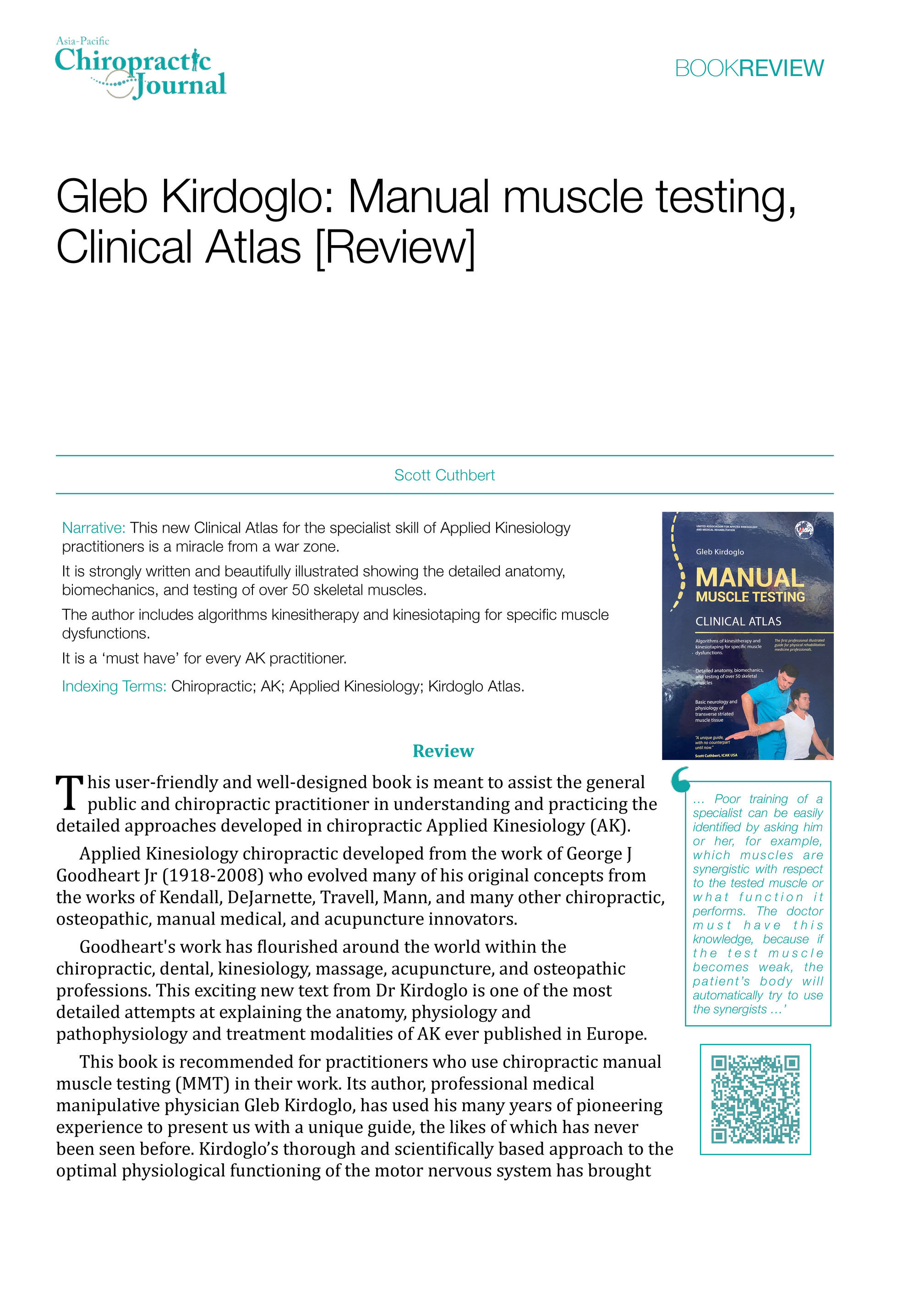 健康・医学 Applied Kinesiology Synopsis Applied Kinesiology Synopsis: David S. Walther