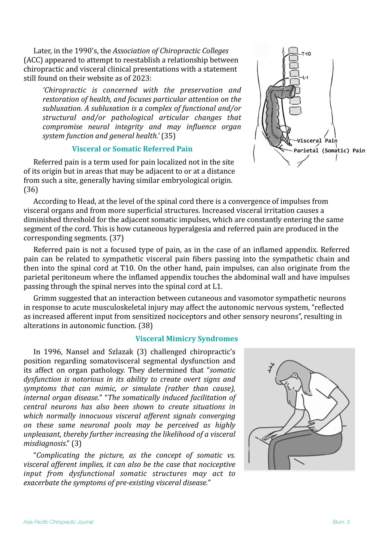 Asia-Pacific Chiropractic Journal - Introduction to Chiropractic