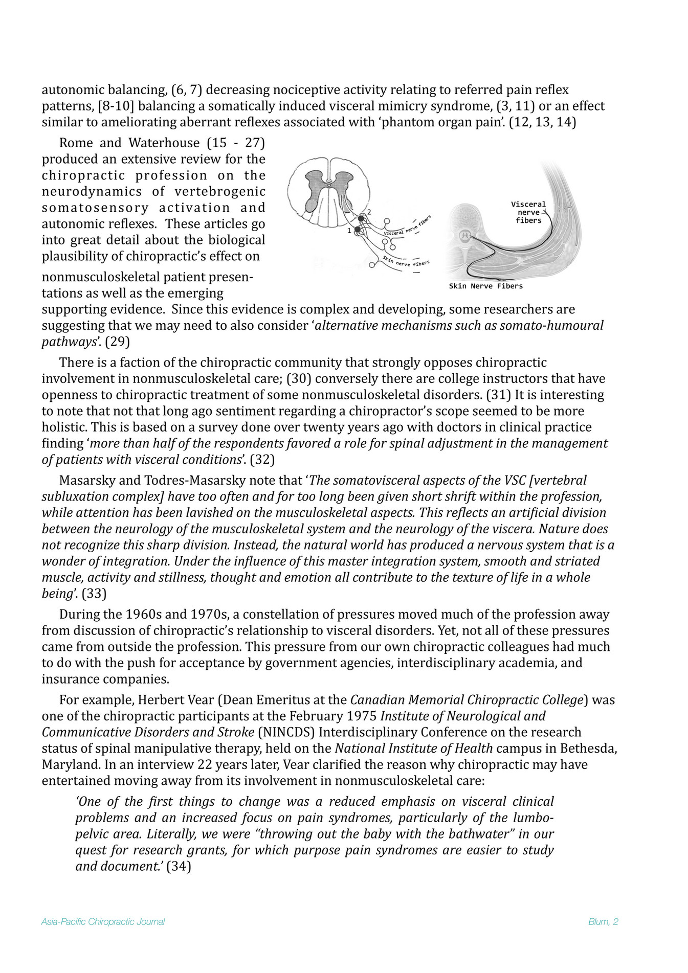 Asia-Pacific Chiropractic Journal - Introduction to Chiropractic