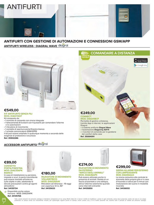 Volantinofacile catalogo tecnico leroy merlin 2016 2017 pagina 44 45 Antifurto leroy merlin