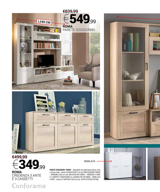 Volantinofacile catalogo conforama il living che ami dal 28 ... Conforama soggiorno roma