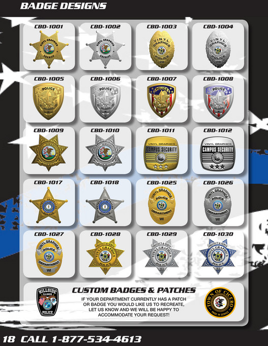 Vinyl Graphics Vinyl Graphics 20182019 Police Catalog Page 1819