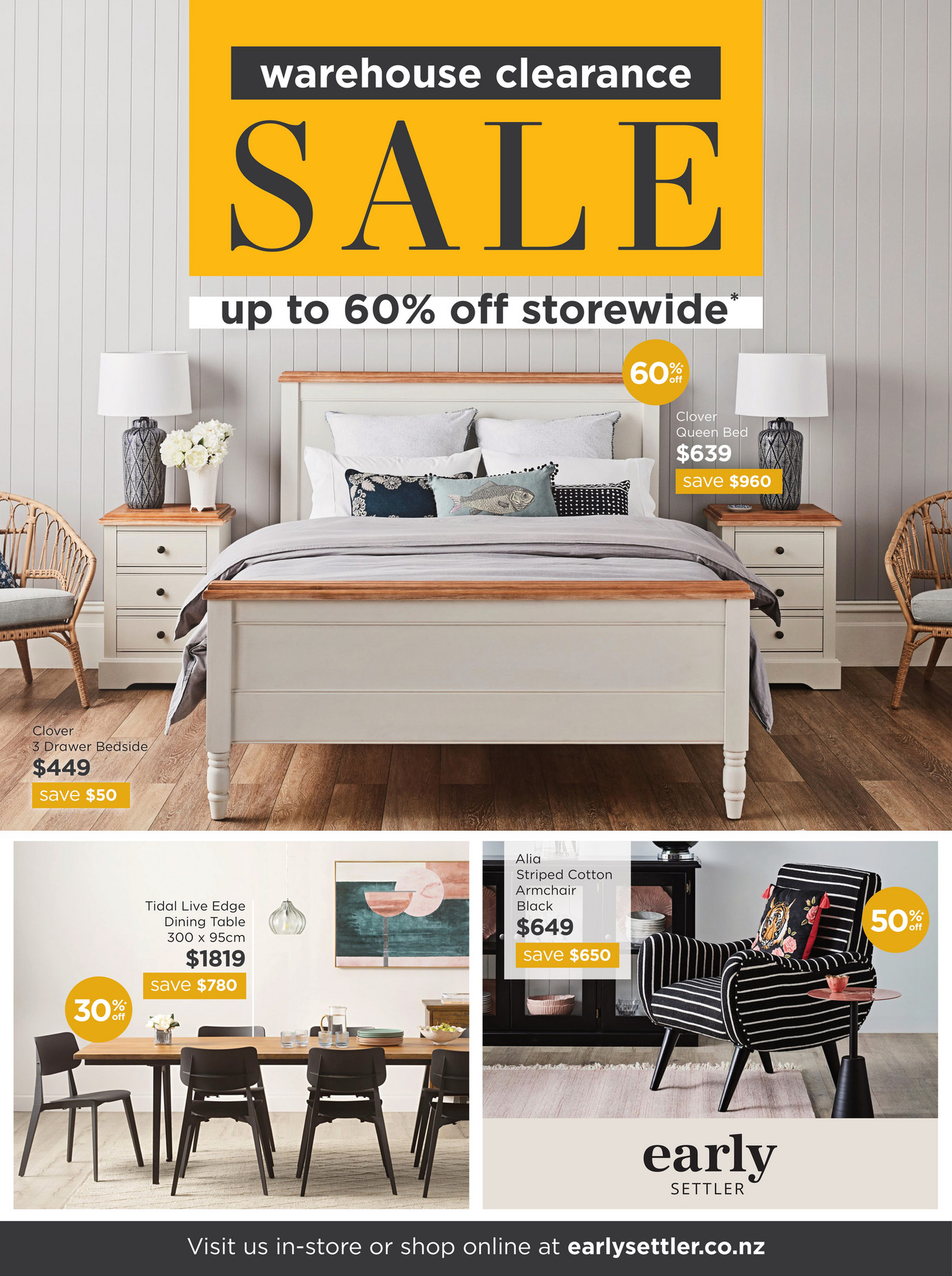 Early Settler Warehouse Clearance Sale Catalogue Page 2