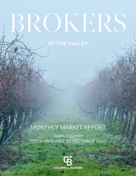 Coldwell Banker BOV - Napa County_MARKET REPORT_December 2022 - Page 1