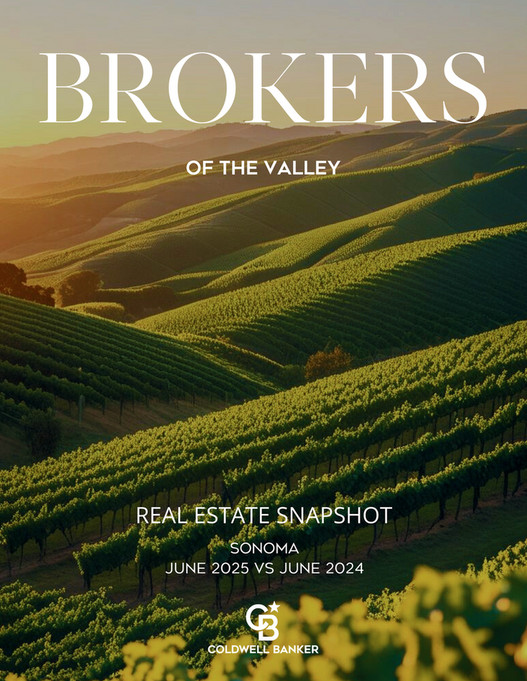 Coldwell Banker BOV - Sonoma Real Estate Snapshot_June 2025 - Page 1