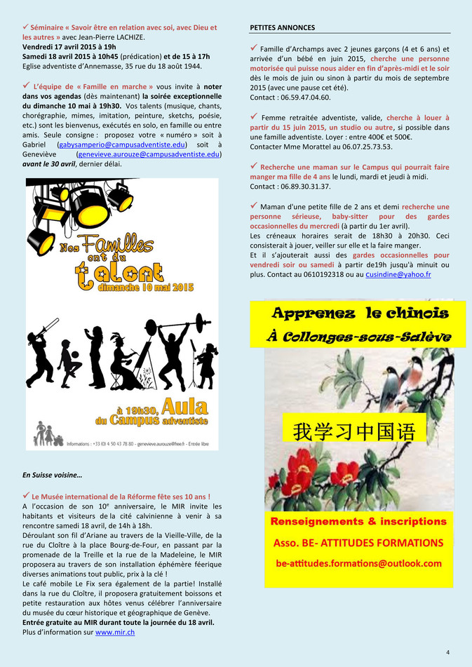 Ifle Campus Info Nº 25 Mercredi 1er Avril 15 Page 1 Created With Publitas Com