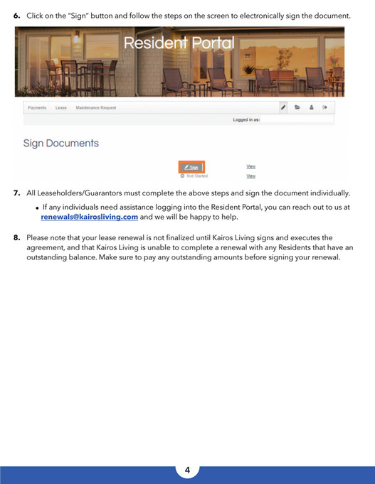 Kairos Living Lease Renewal Walkthrough Page 45