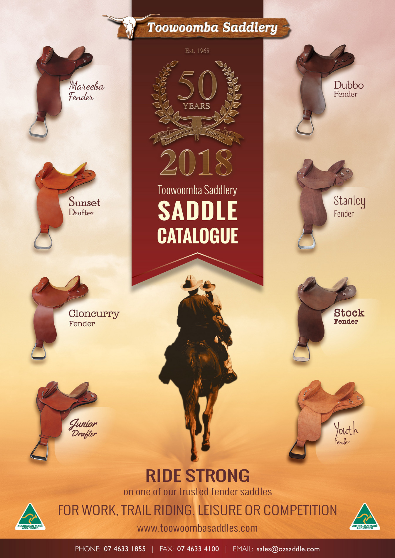Toowoomba Saddlery Toowoomba Saddlery Saddle Catalogue 2018 Page 1