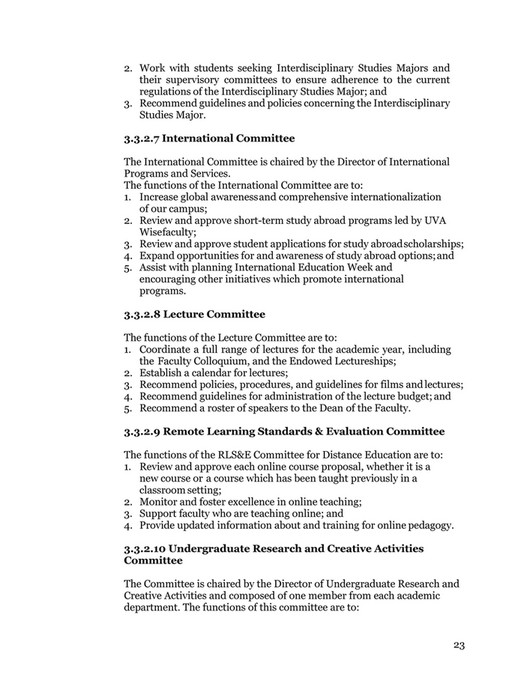 Professor Introduction Handbook University of Virginia's College at Wise - Faculty Handbook - Page 22-23