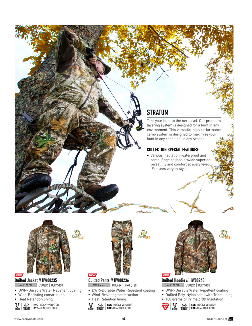 Rocky Men's Moisture-Wicking Camo Gloves, HW00245