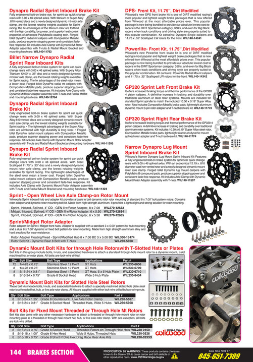 Behrent's Performance Warehouse Master Parts Catalog 2024 - Page 146-147