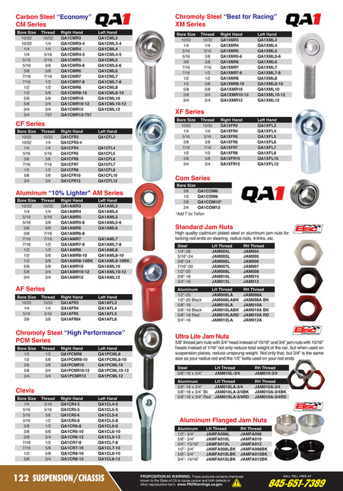 Behrent's Performance Warehouse Master Parts Catalog 2024 - Page 122-123