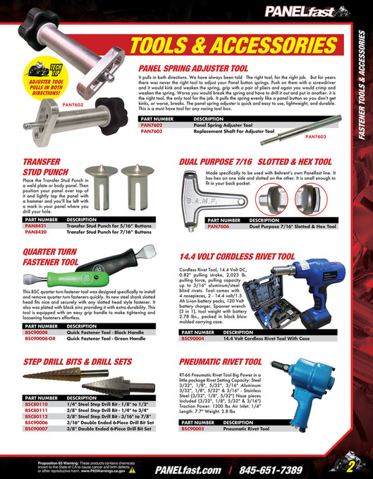 Behrent's Performance Warehouse 2024 PANELfast Catalog by Behrent's