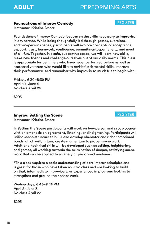 Mosesian Center for the Arts - Education Catalog | Spring 2026 - Page 18-19