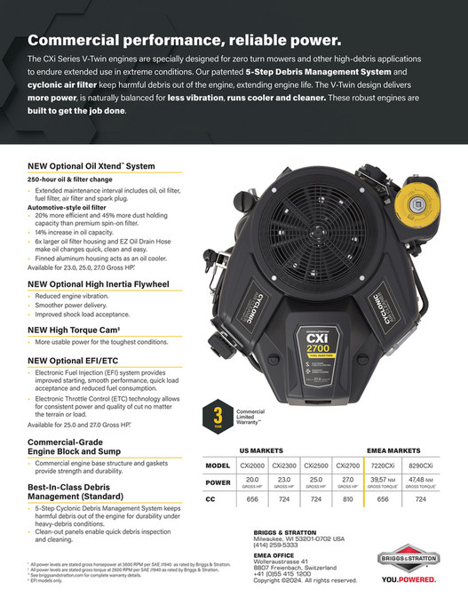 Briggs & Stratton LLC - VAN_CXi_engines_2024 - Page 1