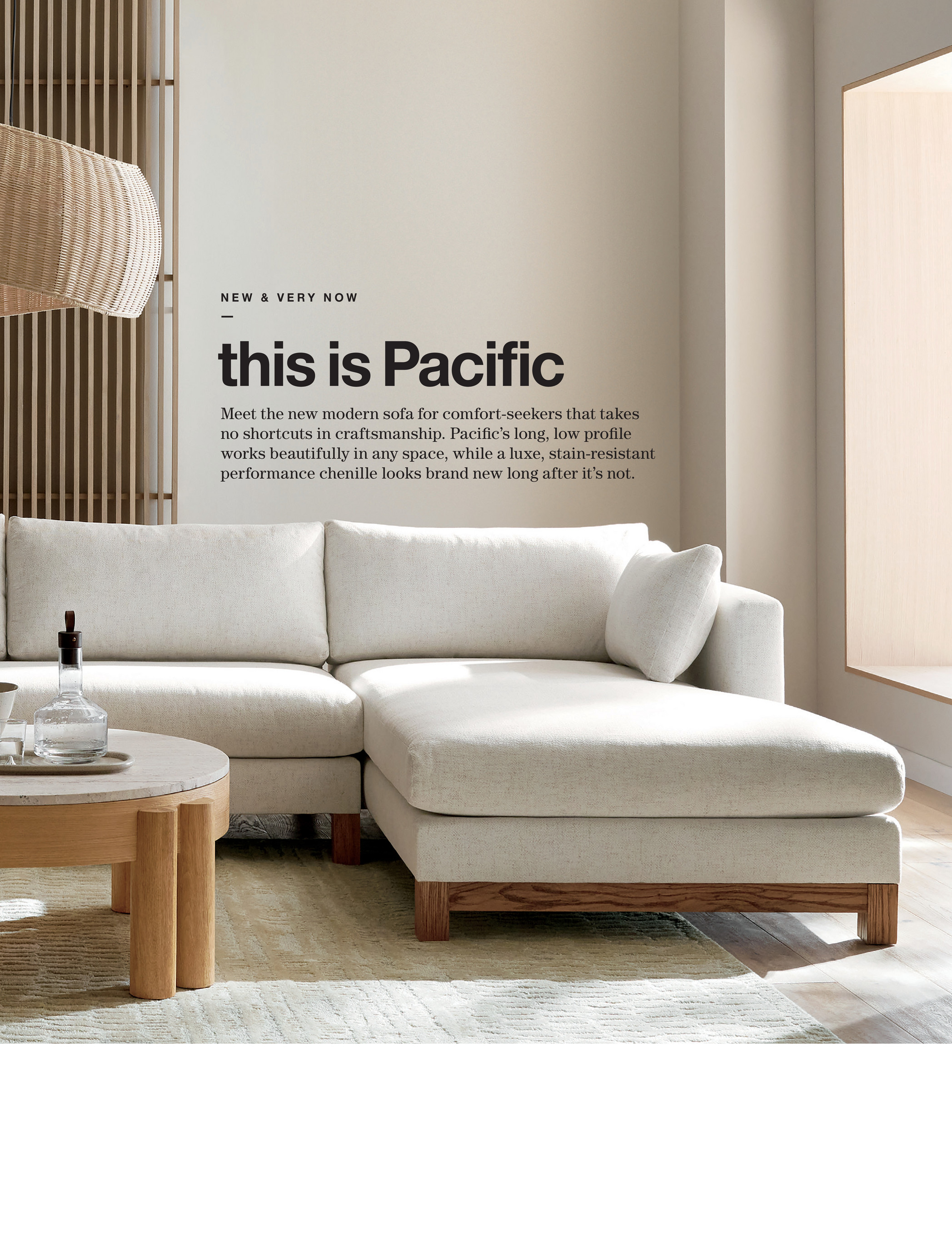 Pacific Sofas Crate Barrel