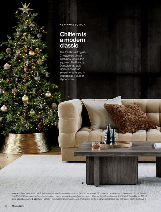 Crate & Barrel 2022 Crate Holiday Catalog Page 8687