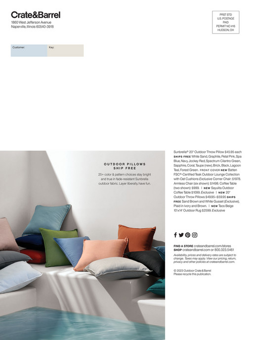 Crate & Barrel Crate&Barrel Outdoor 2023 Page 80