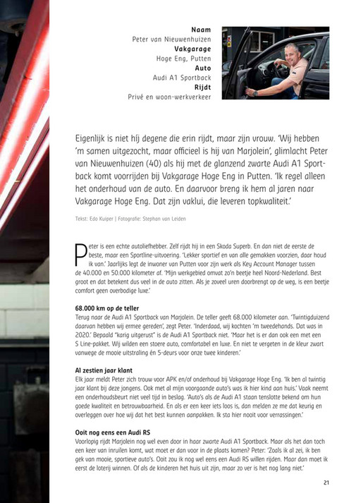 VAKGARAGE Dichtbij Magazine NR1 2023 - Page 20-21