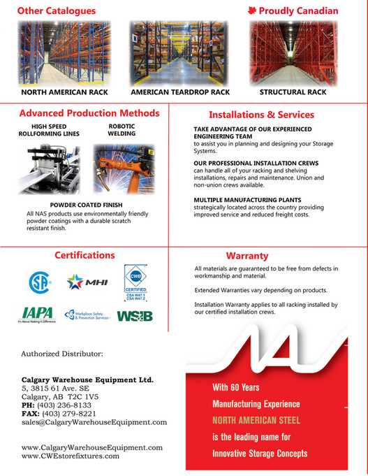 Calgary Warehouse Equipment Specialty Rack Page 89 Created with