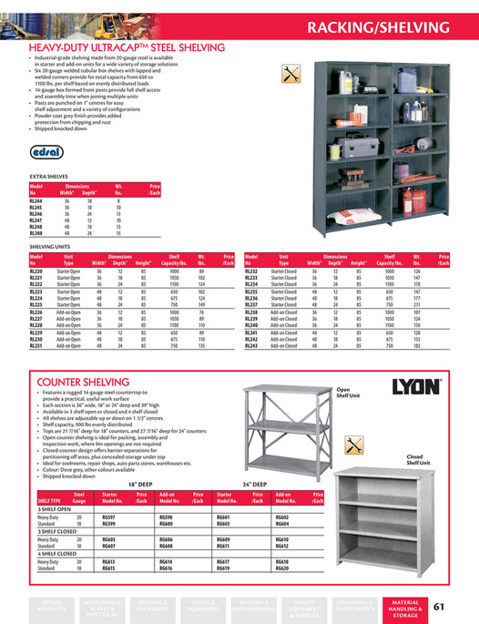 Calgary Warehouse Equipment CWE Shelving Page 45 Created with