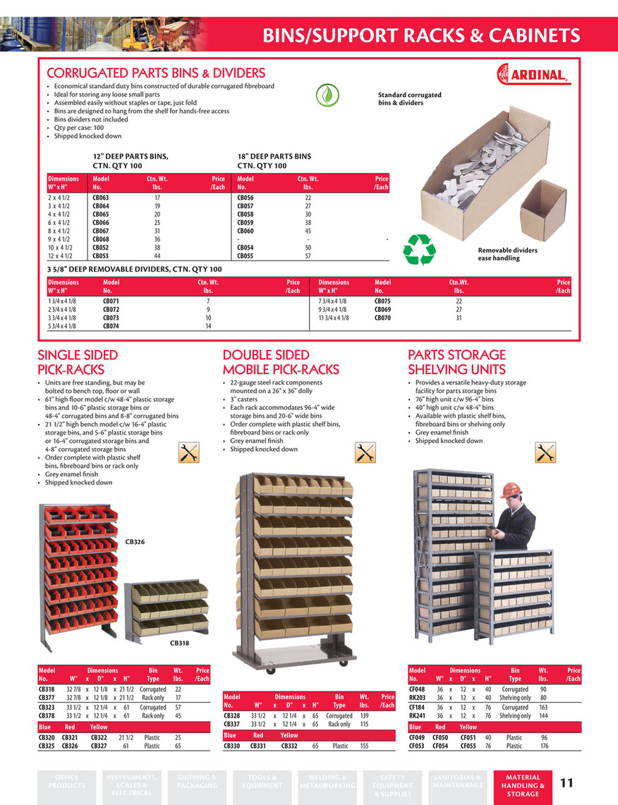 rack dividers plastic on Calgary Warehouse Equipment Cwe Bins Containers Racks Cabinets Page 6 7 Created With Publitas Com