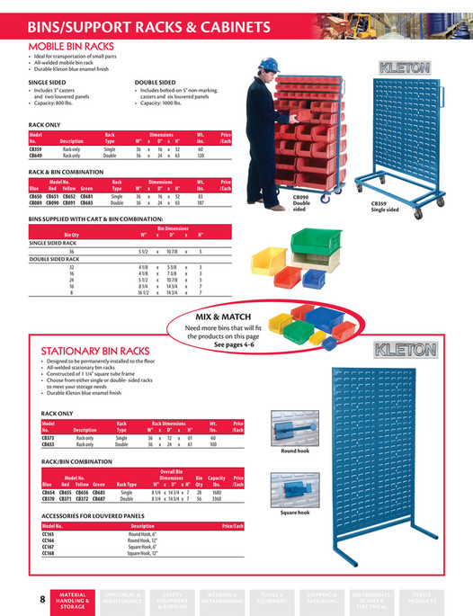 Kleton Racking Movable Calgary Warehouse Equipment - CWE Bins, Containers, Racks & Cabinets ...