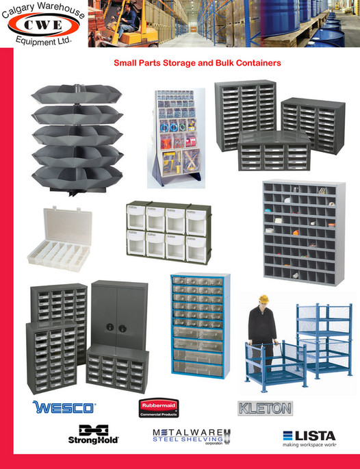 Calgary Warehouse Equipment CWE Small Parts Storage & Bulk Containers Page 1 Created with