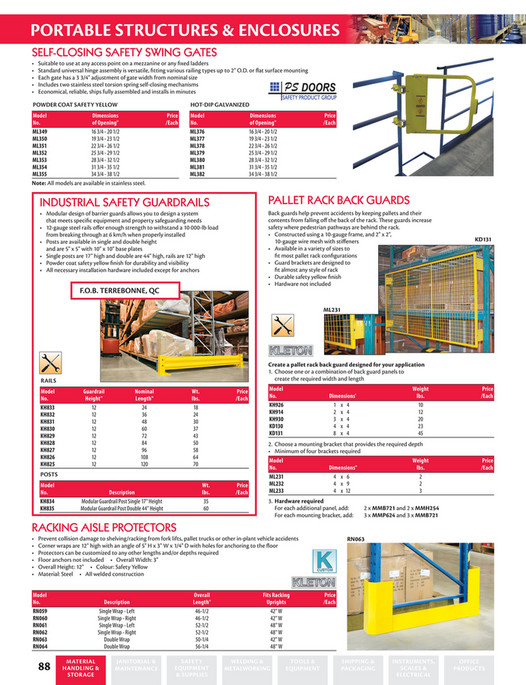 Calgary Warehouse Equipment CWE Barriers & Partitions Page 67 Created with