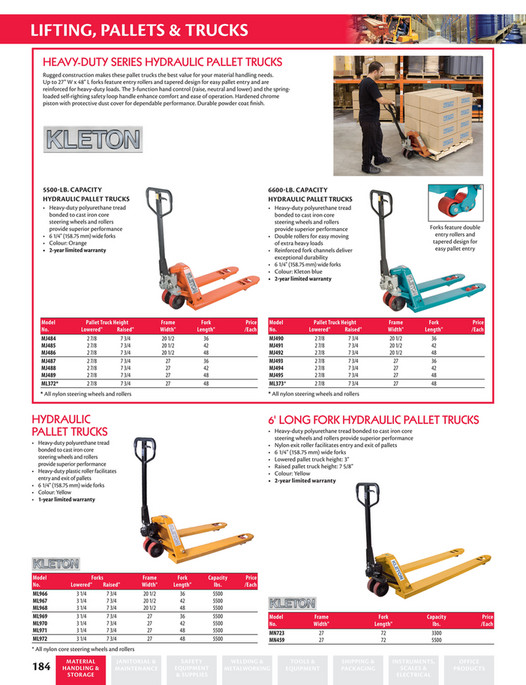 Calgary Warehouse Equipment CWE Lifting, Positioning & Stacking Page 23 Created with