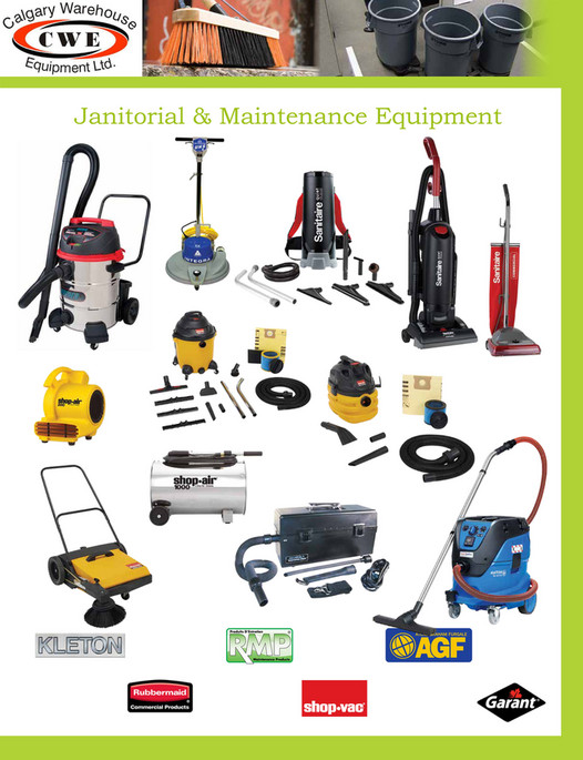 Calgary Warehouse Equipment CWE Janitorial & Maintenance Equipment Page 1 Created with
