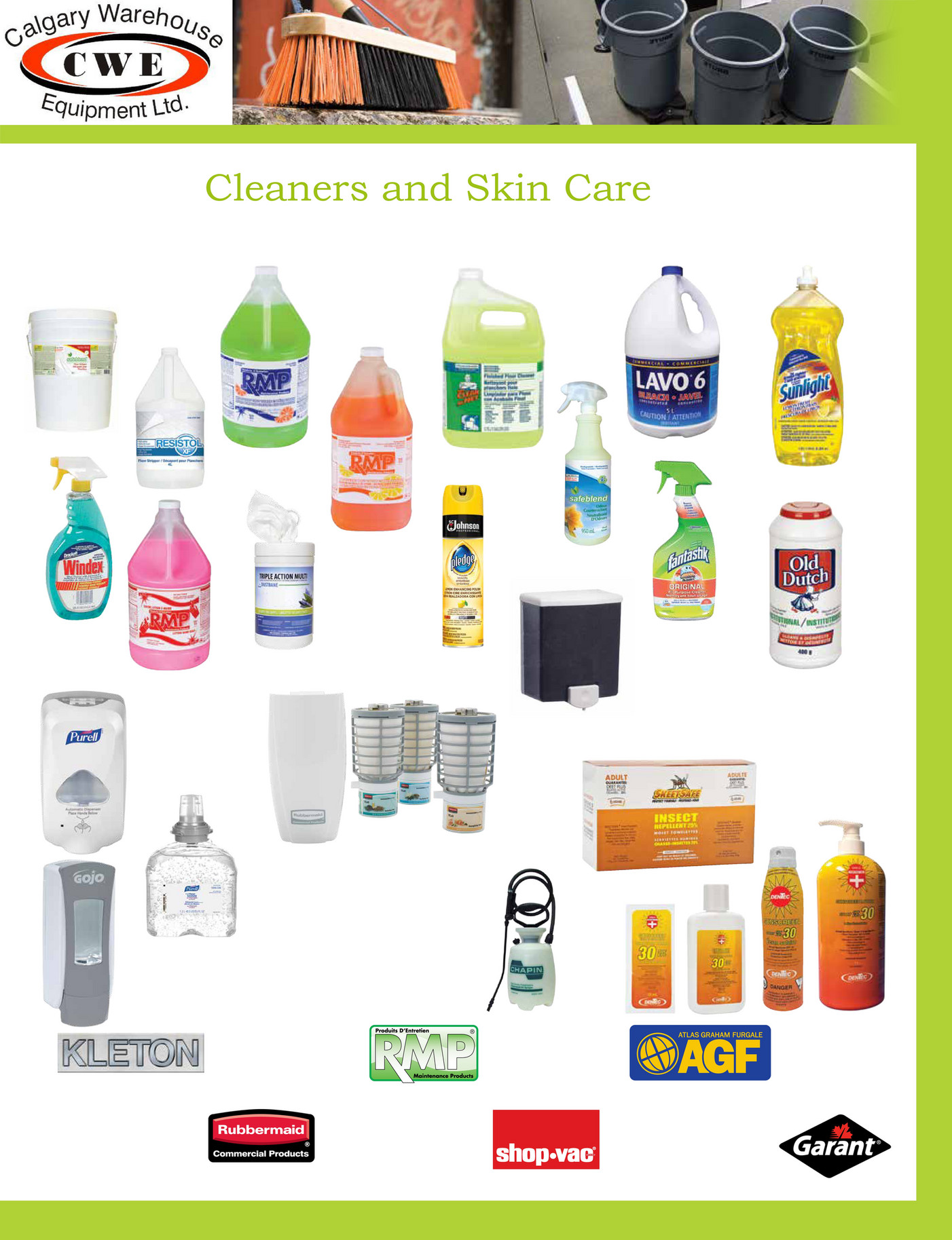 Calgary Warehouse Equipment Cleaners & Skin Care Page 1 Created
