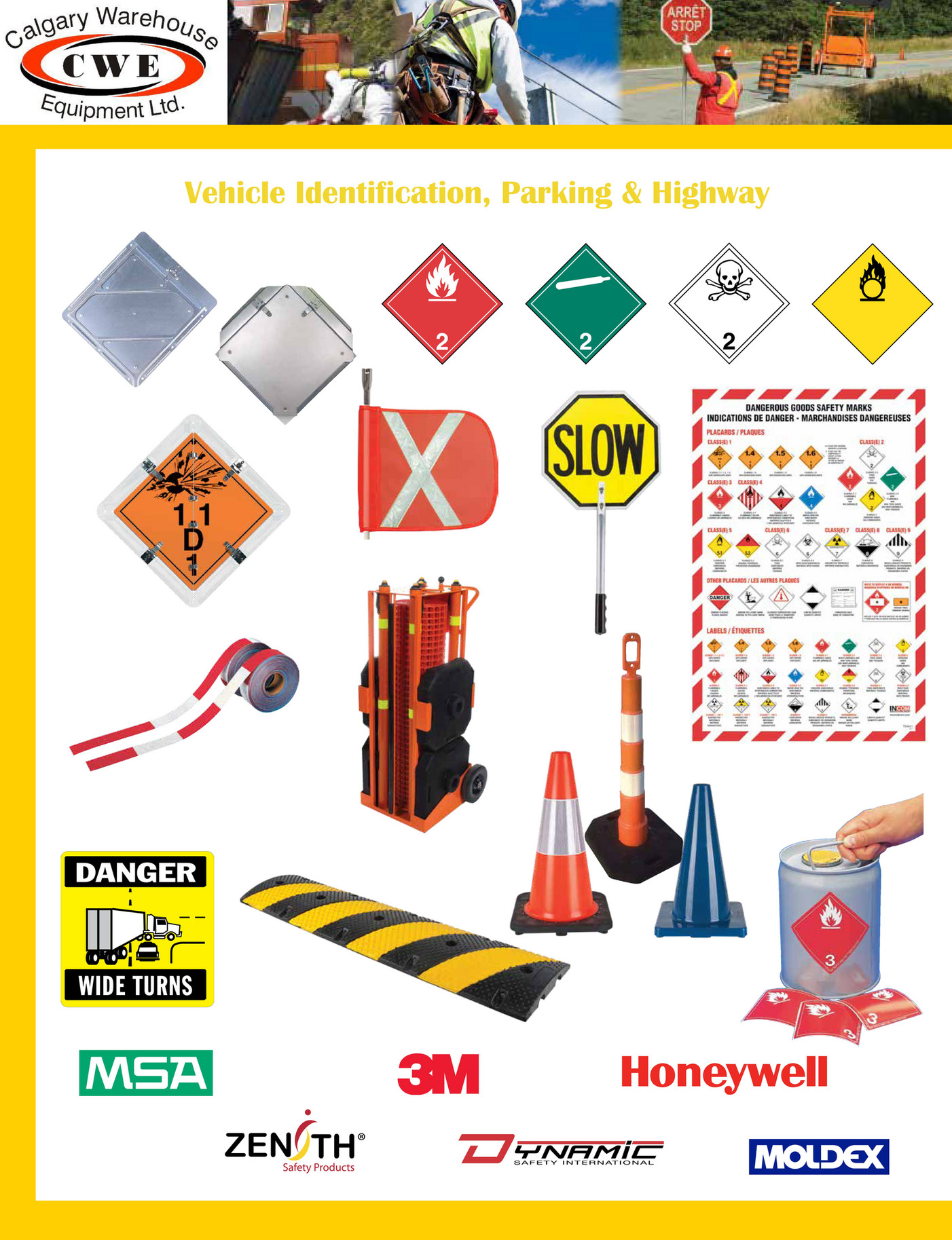 Calgary Warehouse Equipment CWE Vehicle Identification, Parking & Highway Page 1 Created