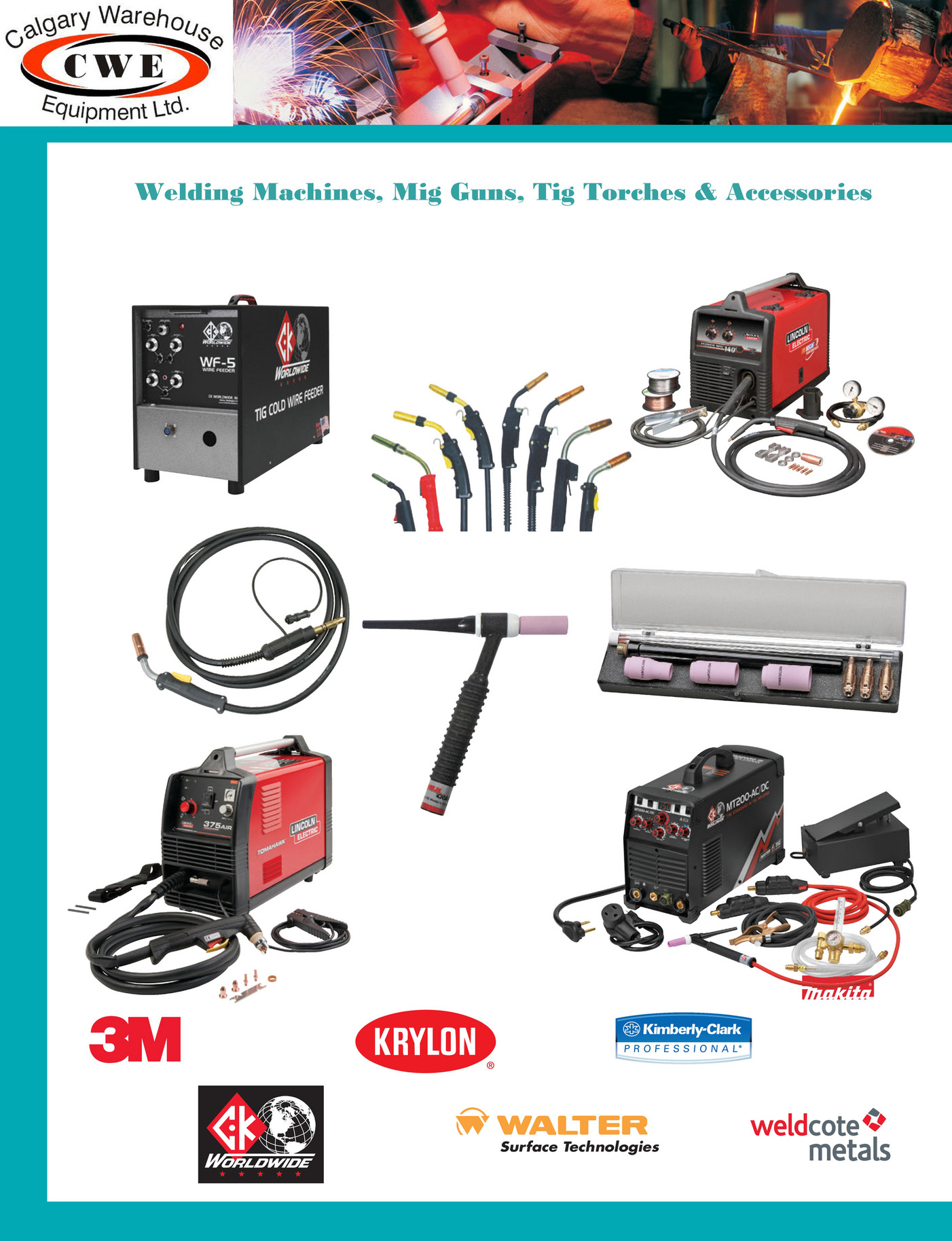 Calgary Warehouse Equipment Welding Machines, Mig Guns, Tig Torches
