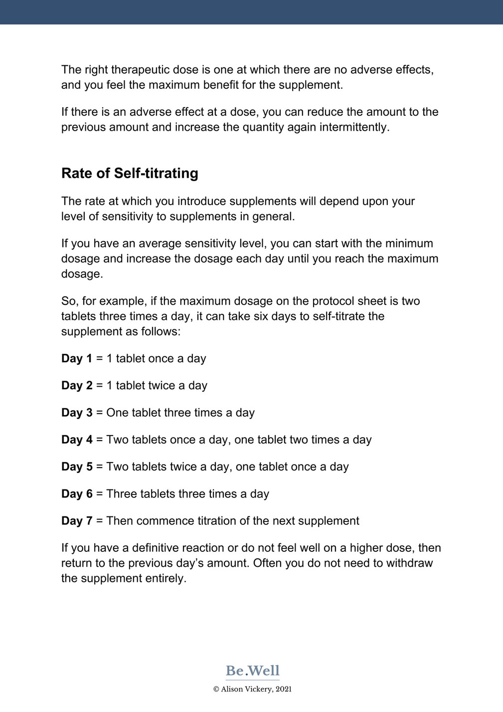 My Publications Be Well Sequencing Supplements Page 2