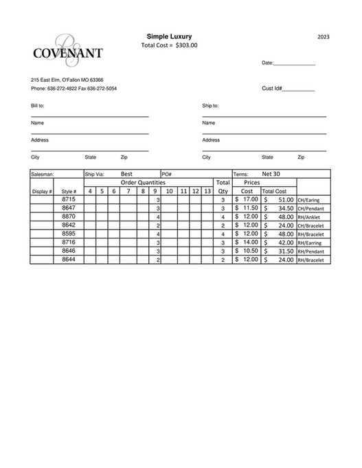 Philip David Company RS COVENANT 2023 Collections Catalog Page 3031