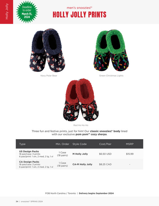 Philip David Company snoozies USA HOLLY JOLLY CATALOG 2024 Page 23