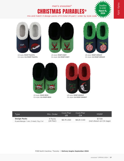 Philip David Company snoozies USA HOLLY JOLLY CATALOG 2024 Page 67