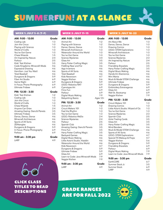 Arlington Community Education SummerFun 2022 Catalog - Page 4-5