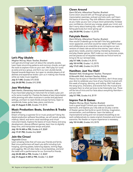 Arlington Community Education SummerFun 2023 Catalog Page 1415