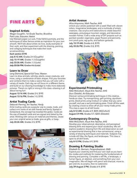 Arlington Community Education SummerFun 2024 Catalog Page 89
