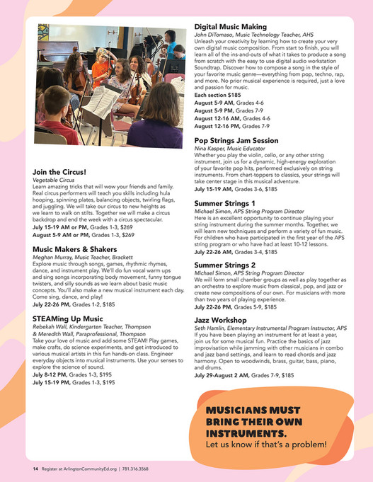 Arlington Community Education SummerFun 2024 Catalog Page 1415