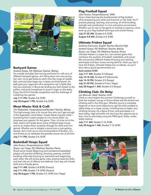 Arlington Community Education - SummerFun 2025 - Page 20-21