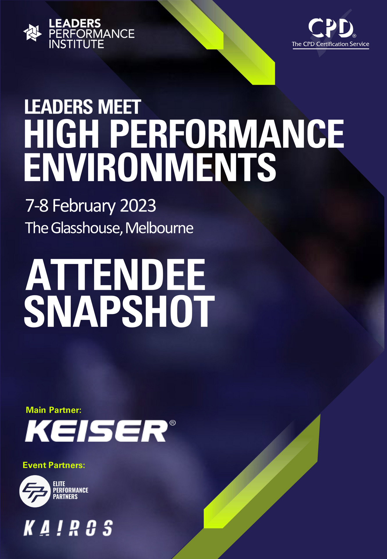 High Performance Meet Leaders - Leaders Meet High Performance Environments Attendee Snapshot ...