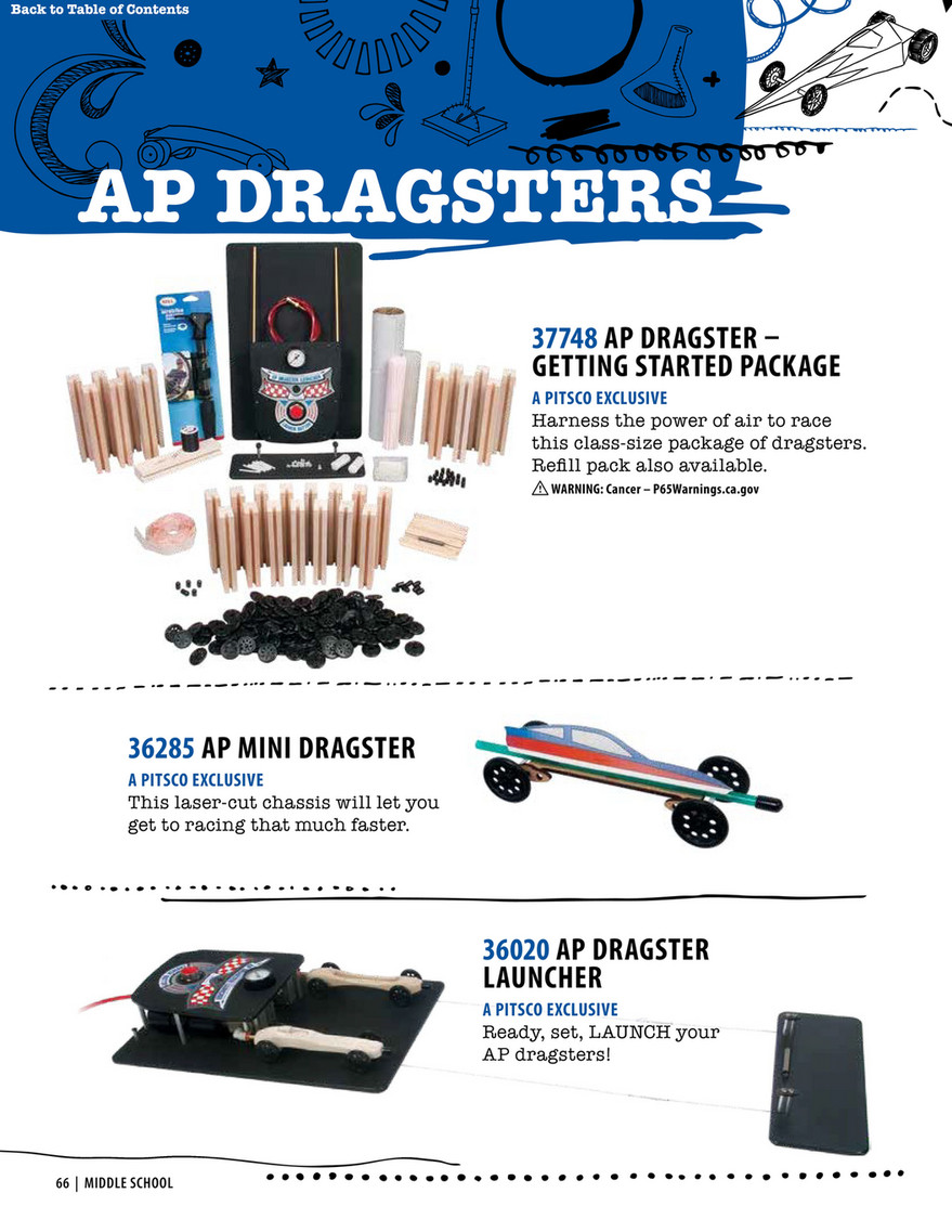 AP (Air-Powered) Dragster – Getting Started Package