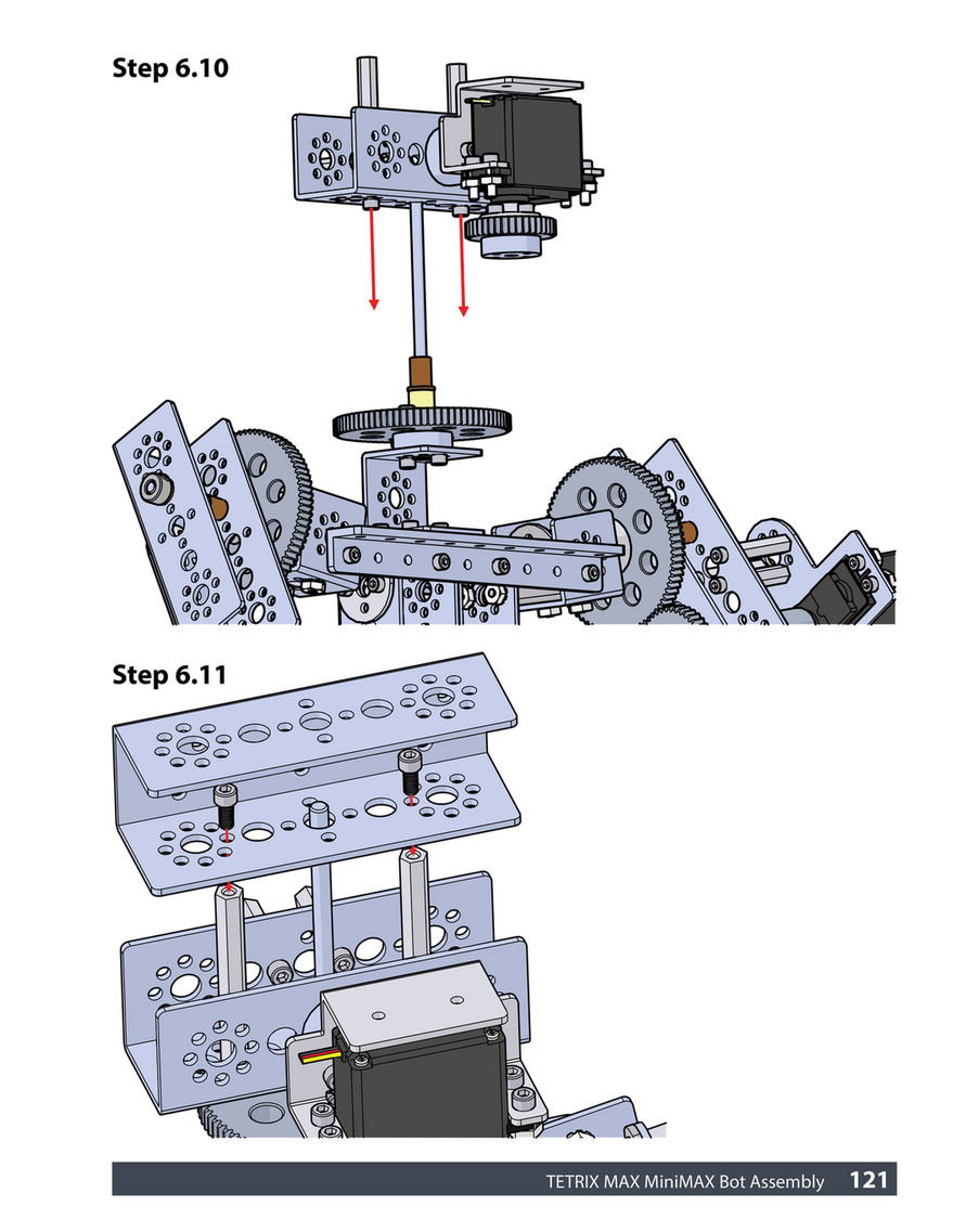 Pitsco Education - TETRIX MAX R/C Builder's Guide - Page 122-123