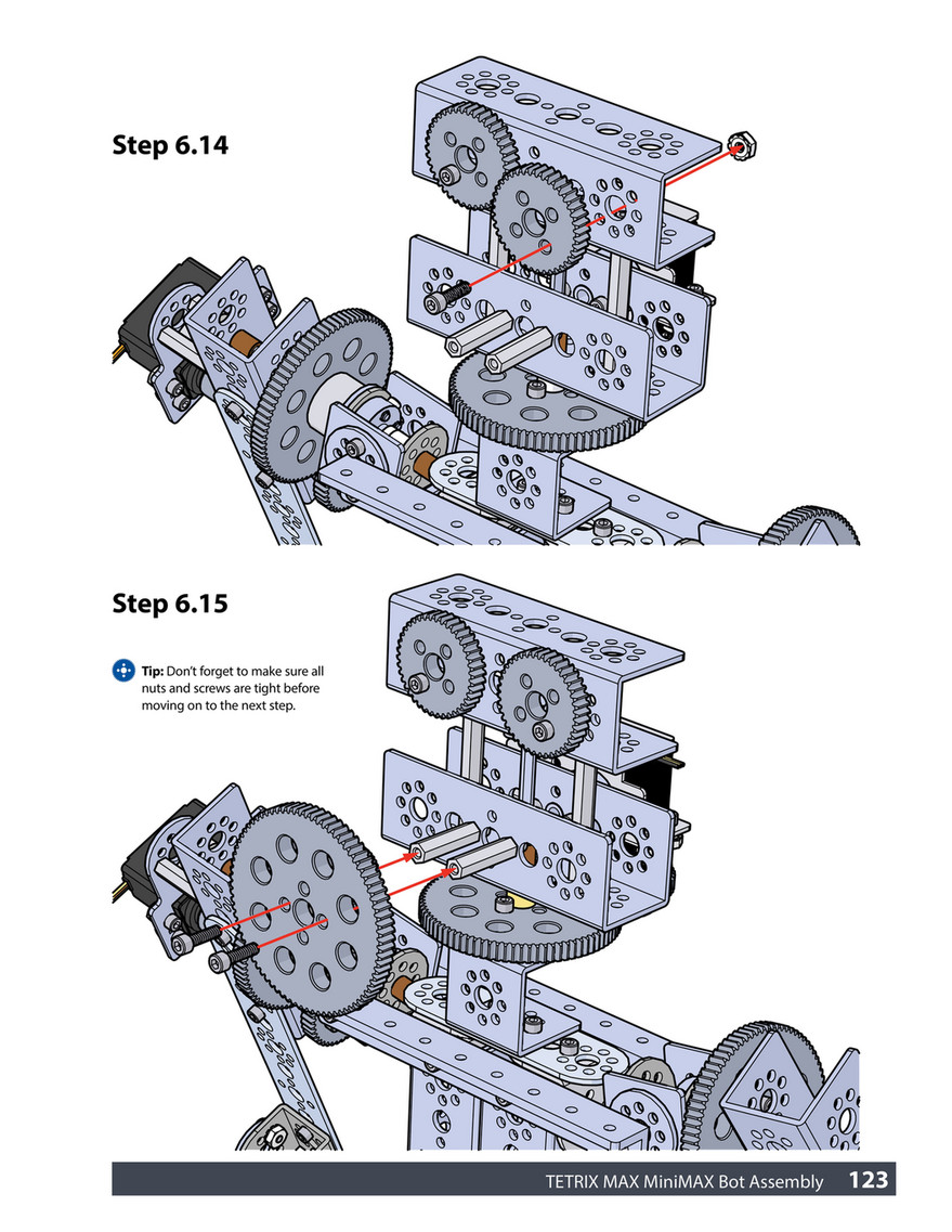 Pitsco Education - TETRIX MAX R/C Builder's Guide - Page 122-123