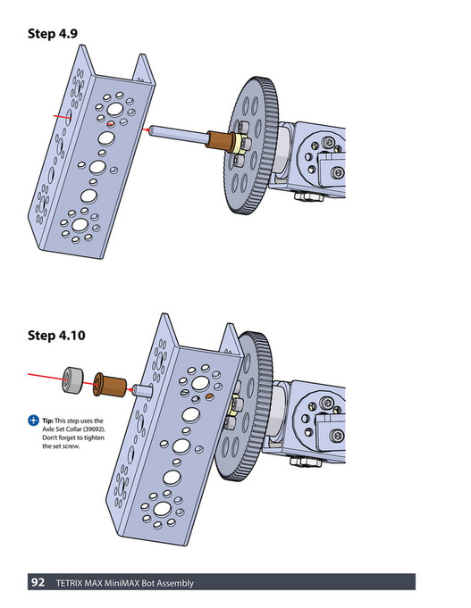 Pitsco Education - TETRIX MAX R/C Builder's Guide - Page 92-93