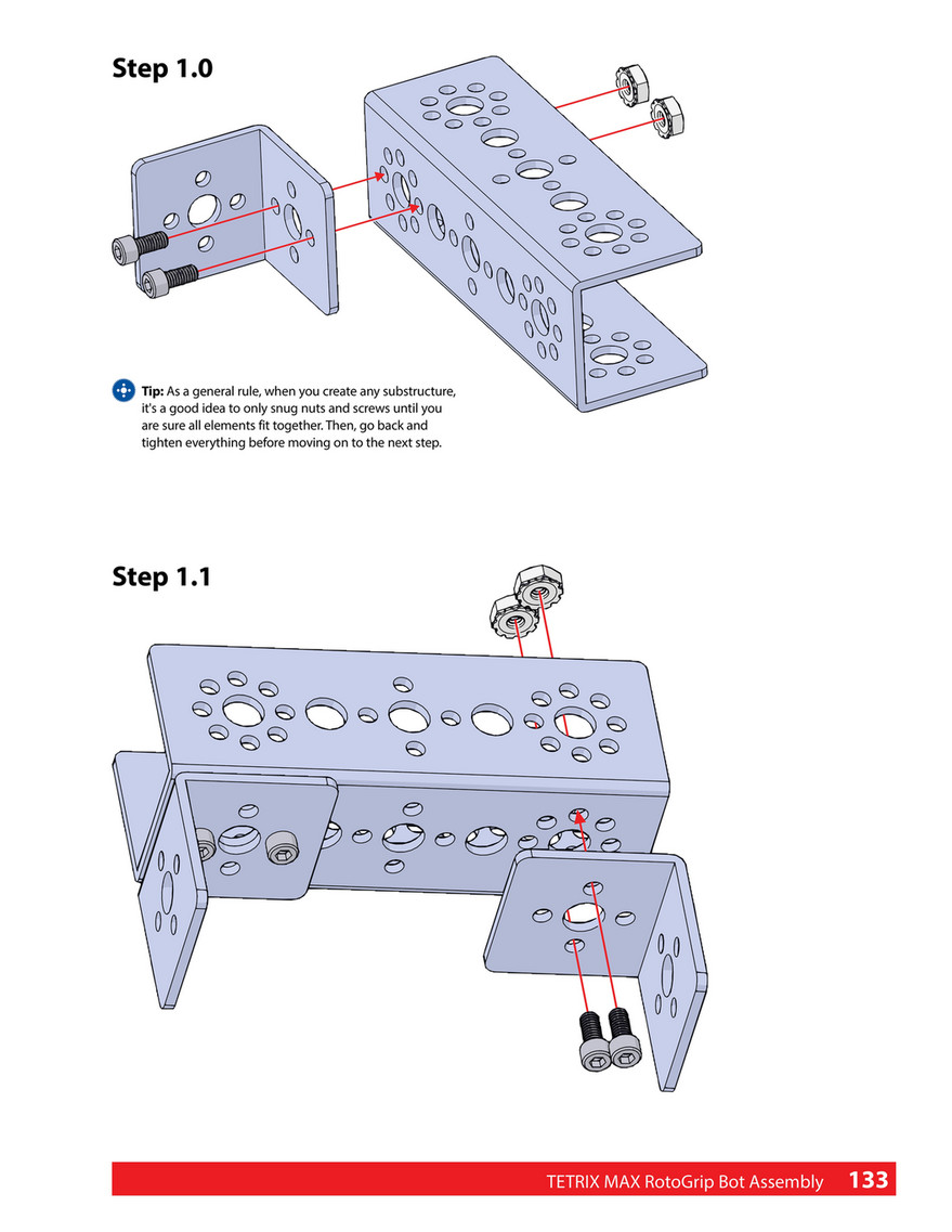 Pitsco Education - TETRIX MAX R/C Builder's Guide - Page 132-133